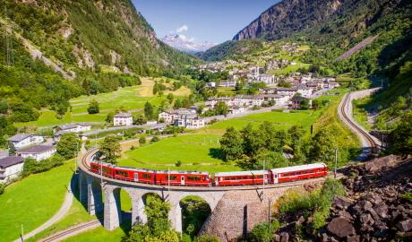 Davos/Schweiz mit Zugfahrt